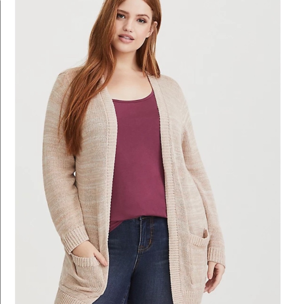 🎉 HP 🎉 🆕 Torrid Women’s Blush Longline Knit Cardigan